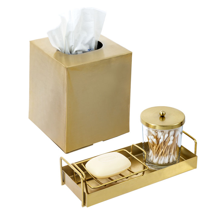 Everly Quinn 4 Piece Metal Bathroom Accessory Set Wayfair Canada